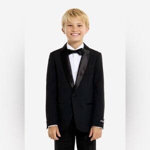 Opposuits tuxedo for boys in jet set black size 16Y.